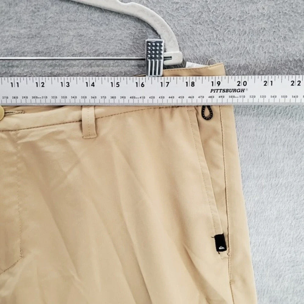 Quiksilver Men Shorts 38 Beige Chino Amphibian Pockets Dry Flight Eco‎ 9